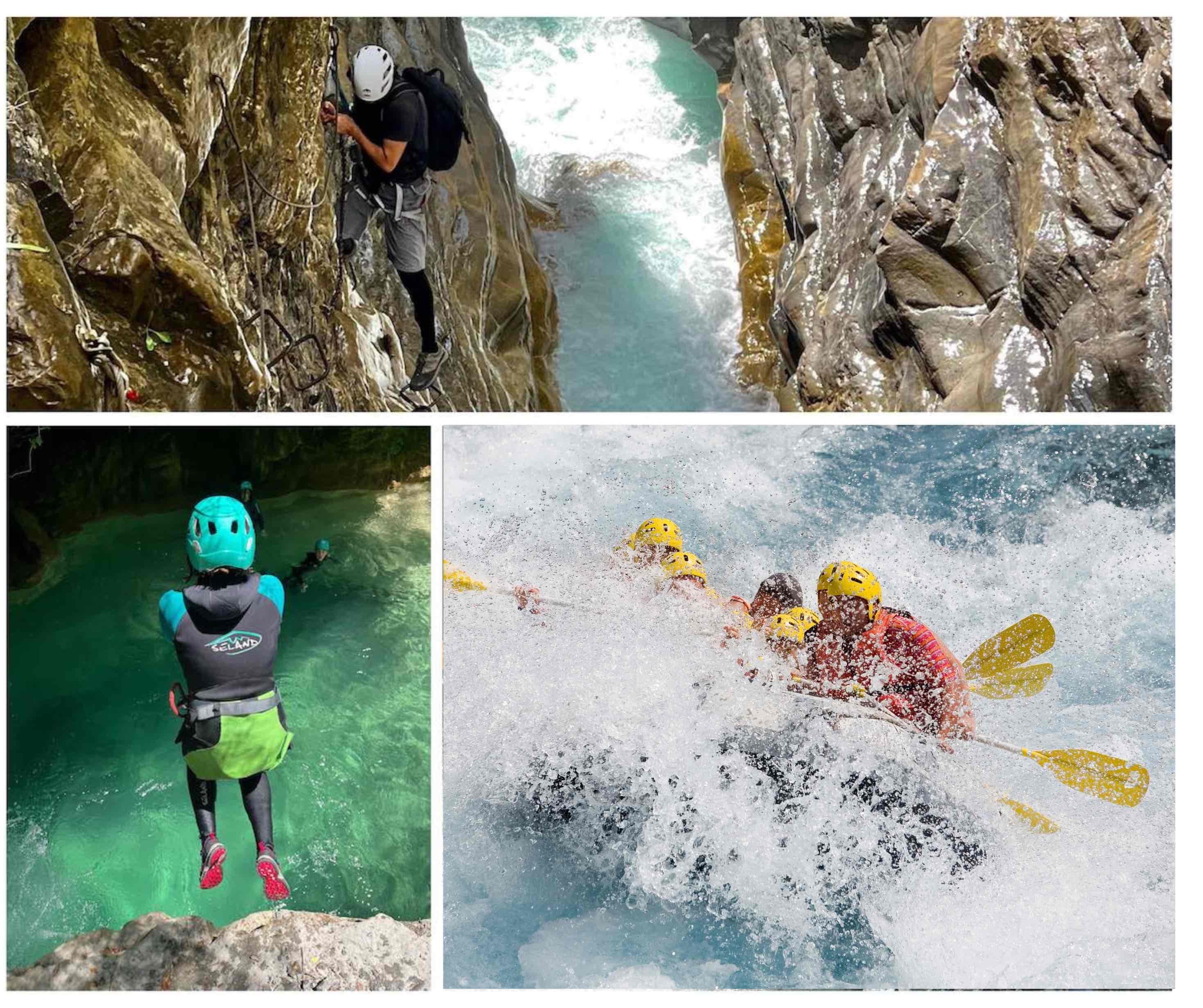 Actividades en Ordesa: multiaventura de ferrata, barranco y rafting