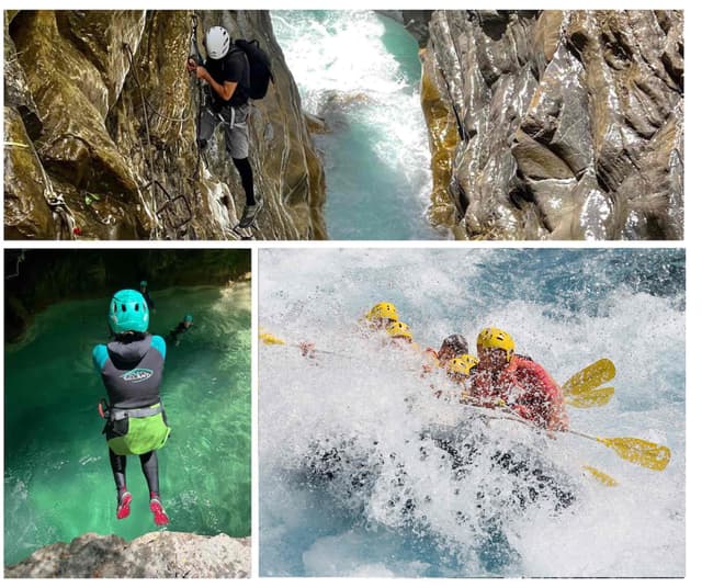 Actividades en Ordesa: multiaventura de ferrata, barranco y rafting